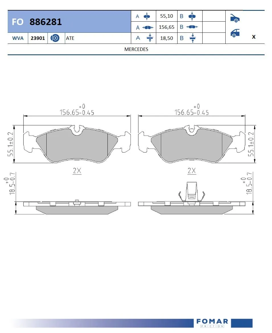 Brake Pad Set, disc brake